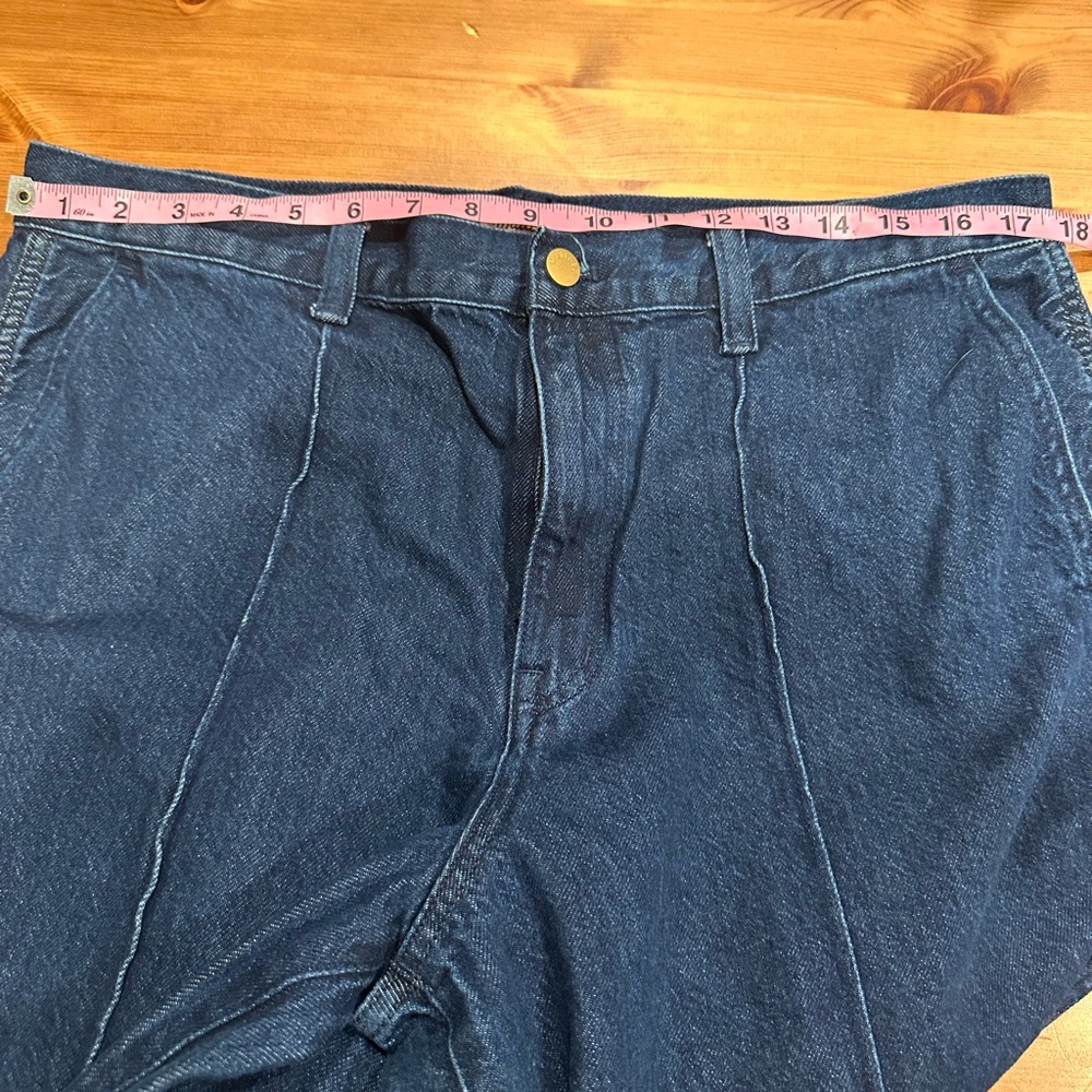 Madewell Dark Blue Wide Leg Jeans